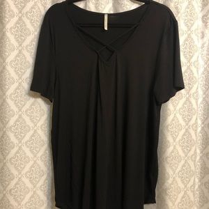 Women’s plus size black shirt